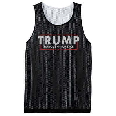 Take Our Nation Back Trump 2024 Election Pro Trump US Flag Mesh Reversible Basketball Jersey Tank