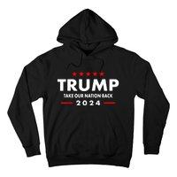 Take Our Nation Back Trump 2024 Election Pro Trump US Flag Hoodie