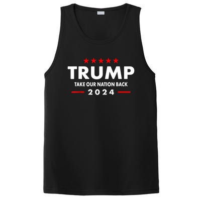 Take Our Nation Back Trump 2024 Election Pro Trump US Flag PosiCharge Competitor Tank