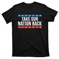 Take Our Nation Back Trump 2024 Election Pro Trump US Flag T-Shirt