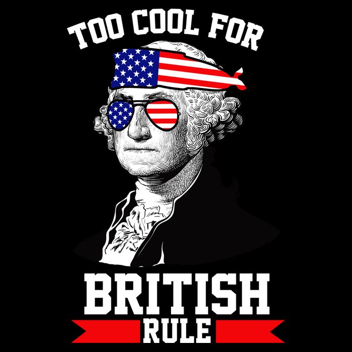 Too Cool For British Rule Cropped Pullover Crew