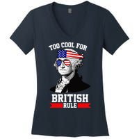 Too Cool For British Rule Women's V-Neck T-Shirt