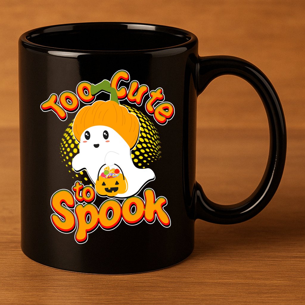 Too Cute To Spook 11oz C Handle Ceramic Mug