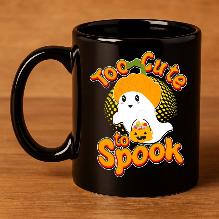 Too Cute To Spook 11oz C Handle Ceramic Mug
