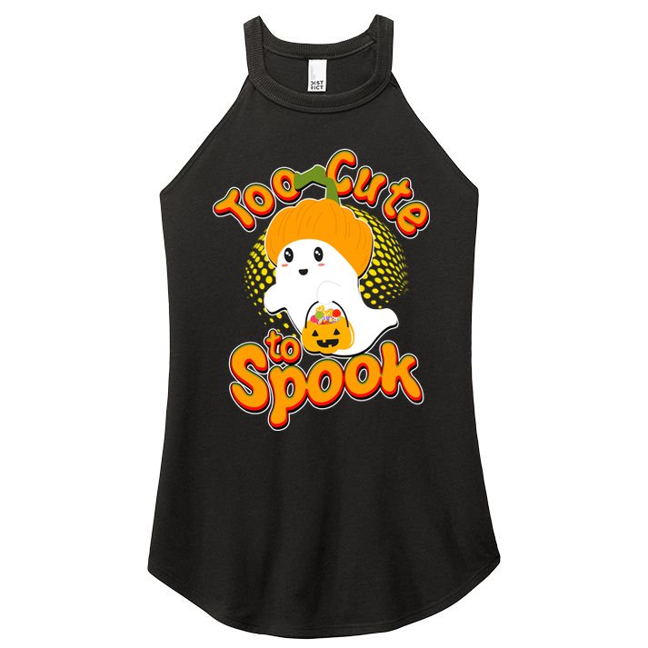 Too Cute To Spook Women's Perfect Tri Rocker Tank