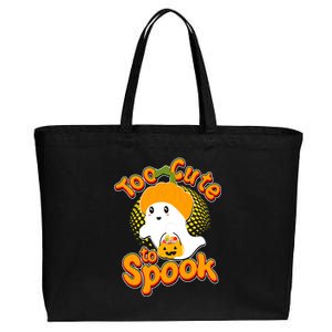 Too Cute To Spook Cotton Canvas Jumbo Tote