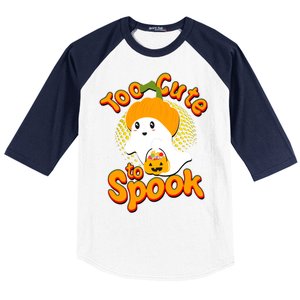 Too Cute To Spook Baseball Sleeve Shirt