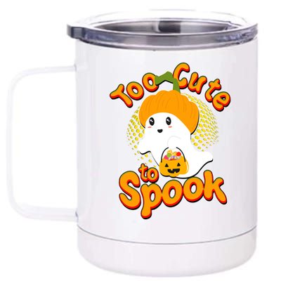 Too Cute To Spook 12 oz Stainless Steel Tumbler Cup