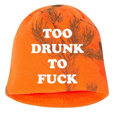 Too Drunk To Fuck Kati - Camo Knit Beanie