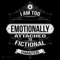 Too Emotionally Attached To Fictional Characters Drawstring Bag