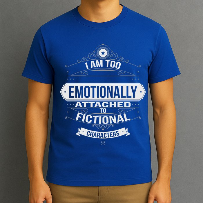 Too Emotionally Attached To Fictional Characters T-Shirt