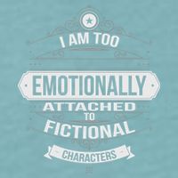 Too Emotionally Attached To Fictional Characters Sueded Cloud Jersey T-Shirt