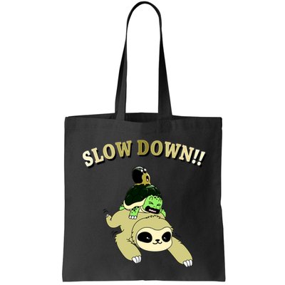 Too Fast Turtle Riding Sloth Bag