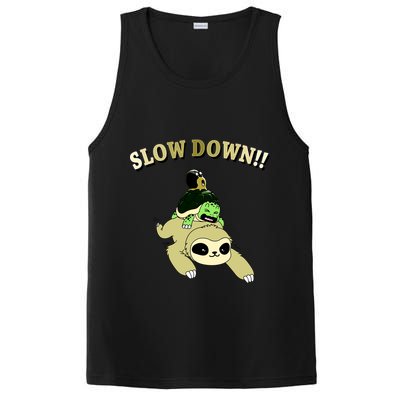 Too Fast Turtle Riding Sloth PosiCharge Competitor Tank