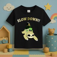 Too Fast Turtle Riding Sloth Toddler T-Shirt