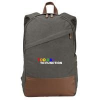 Too Gay To function  Cotton Canvas Backpack
