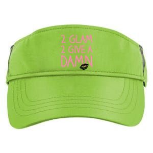 Too Glam To Give A Damn Lipstick Kiss Mark Adult Drive Performance Visor