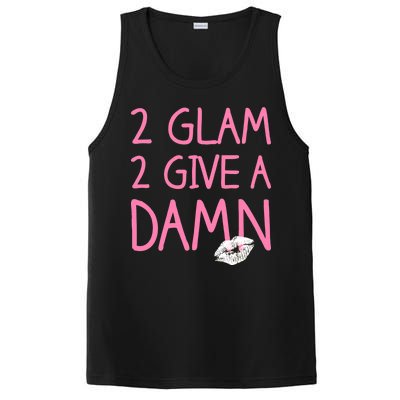 Too Glam To Give A Damn Lipstick Kiss Mark PosiCharge Competitor Tank