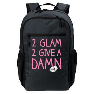 Too Glam To Give A Damn Lipstick Kiss Mark Daily Commute Backpack