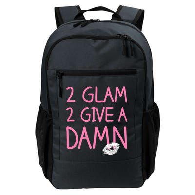 Too Glam To Give A Damn Lipstick Kiss Mark Backpack