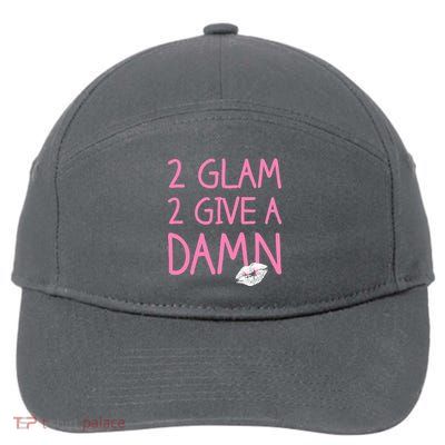 Too Glam To Give A Damn Lipstick Kiss Mark 7-Panel Snapback Hat