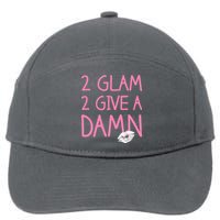 Too Glam To Give A Damn Lipstick Kiss Mark 7-Panel Snapback Hat