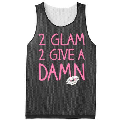 Too Glam To Give A Damn Lipstick Kiss Mark Mesh Reversible Basketball Jersey Tank