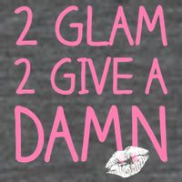 Too Glam To Give A Damn Lipstick Kiss Mark Tank Top