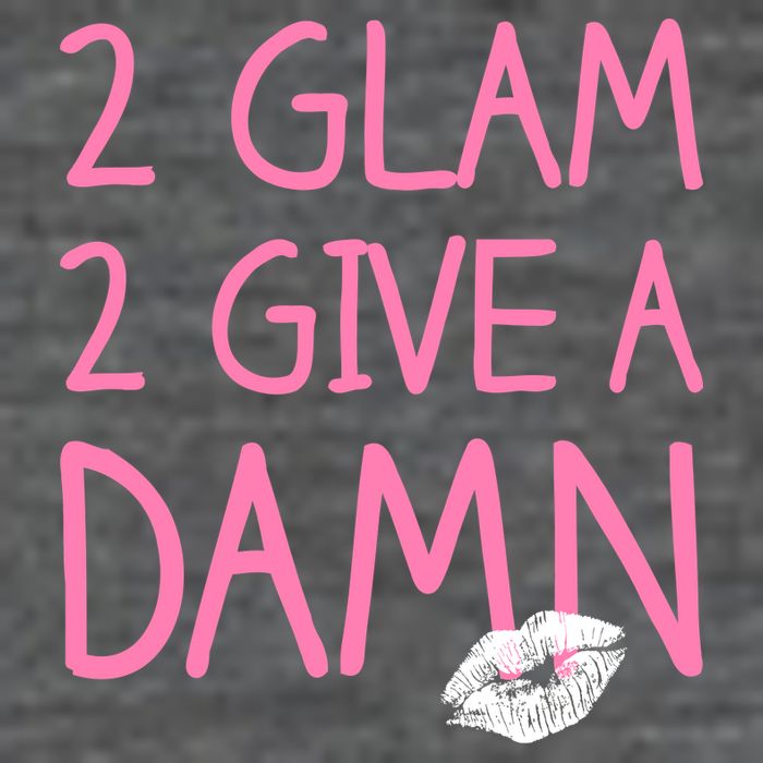 Too Glam To Give A Damn Lipstick Kiss Mark Tank Top