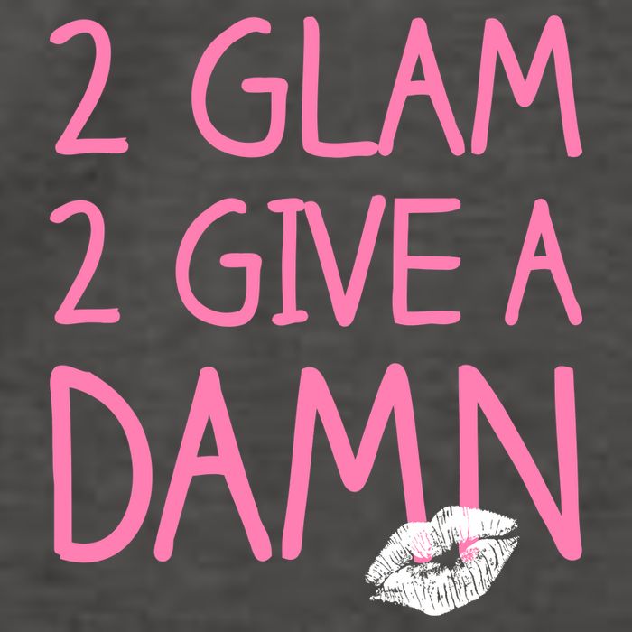 Too Glam To Give A Damn Lipstick Kiss Mark Vector Backpack
