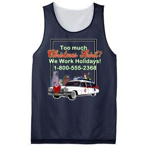 Too Much Christmas Spirit? We Work Holidays! Mesh Reversible Basketball Jersey Tank