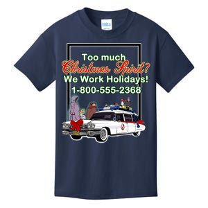 Too Much Christmas Spirit? We Work Holidays! Kids T-Shirt