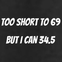 Too Short to 69 But I Can 34.5 Funny 25L Jumbo Tote