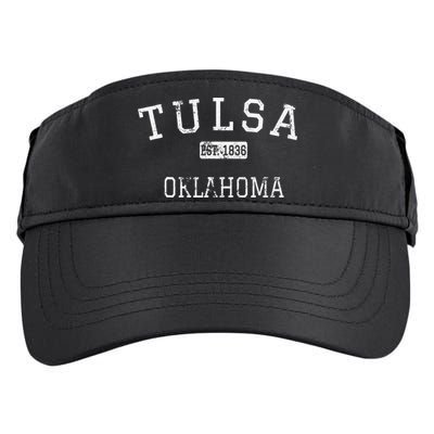 Tulsa Oklahoma OK Vintage Adult Drive Performance Visor