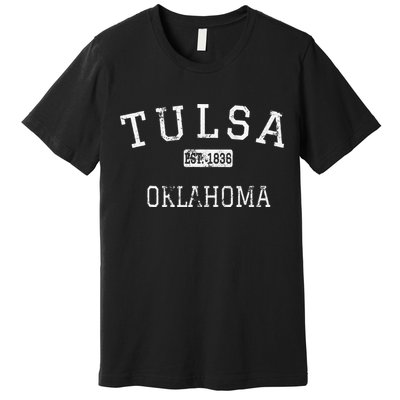 Tulsa Oklahoma OK Vintage Premium T-Shirt