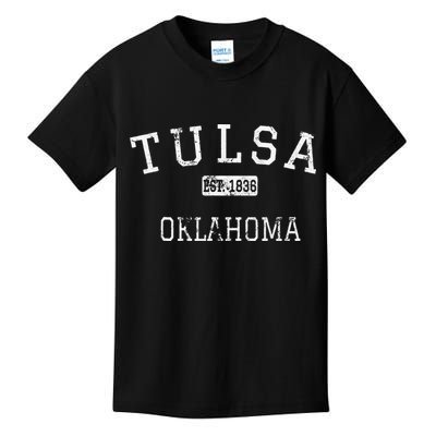 Tulsa Oklahoma OK Vintage Kids T-Shirt