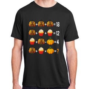 Thanksgiving Order of Operations Quiz Math Teacher Turkey Adult ChromaSoft Performance T-Shirt