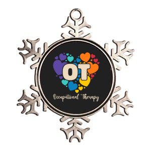 Therapist Ot Occupational Therapy Metallic Star Ornament