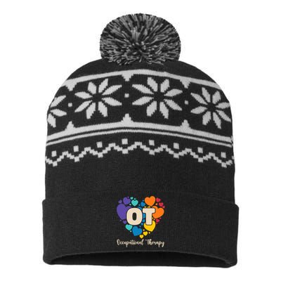 Therapist Ot Occupational Therapy USA-Made Snowflake Beanie