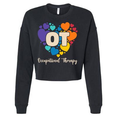 Therapist Ot Occupational Therapy Cropped Pullover Crew