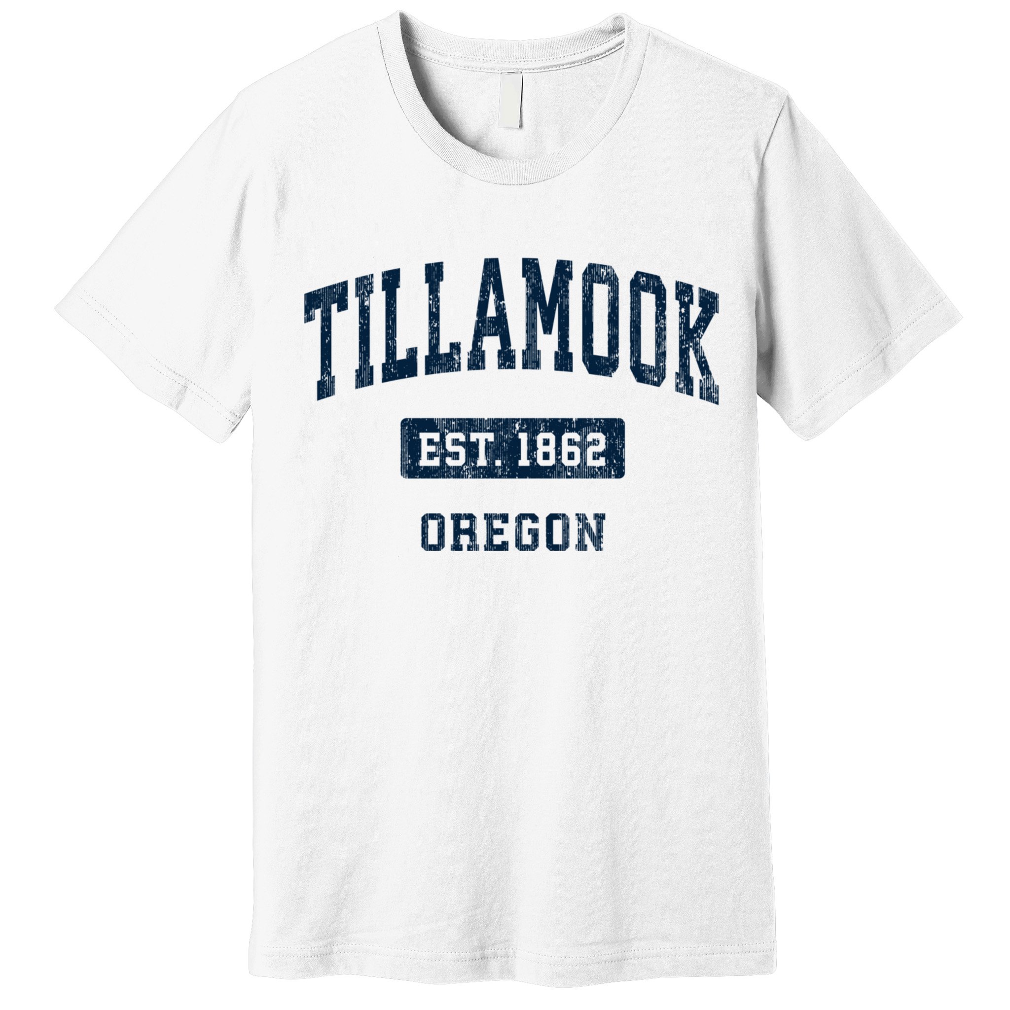 Tillamook Oregon Or Vintage Sports Established Premium T-Shirt