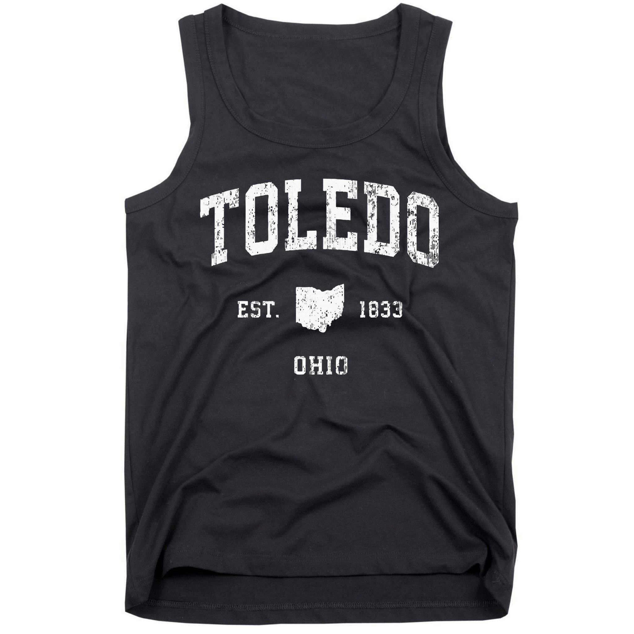 Toledo Ohio Oh Vintage Athletic Sports Tank Top