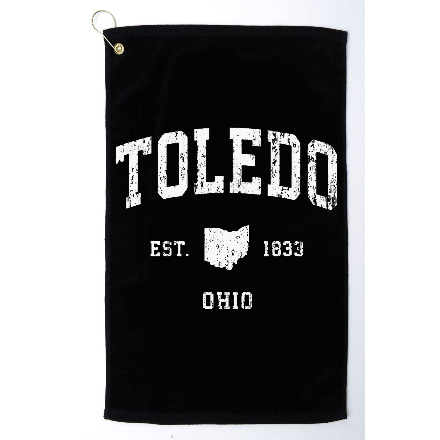 Toledo Ohio Oh Vintage Athletic Sports Golf Towel