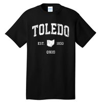 Toledo Ohio Oh Vintage Athletic Sports Tall T-Shirt