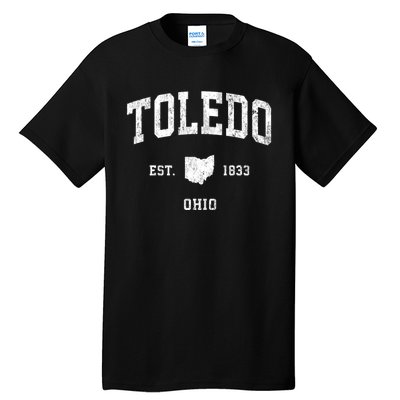 Toledo Ohio Oh Vintage Athletic Sports Tall T-Shirt