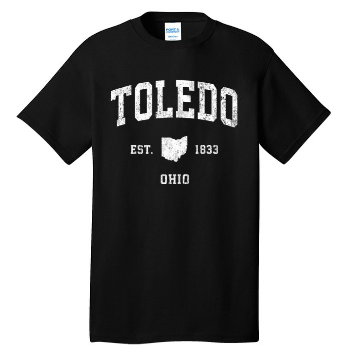 Toledo Ohio Oh Vintage Athletic Sports Tall T-Shirt