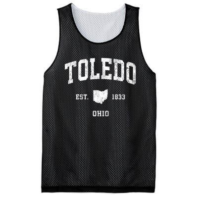 Toledo Ohio Oh Vintage Athletic Sports Mesh Reversible Basketball Jersey Tank