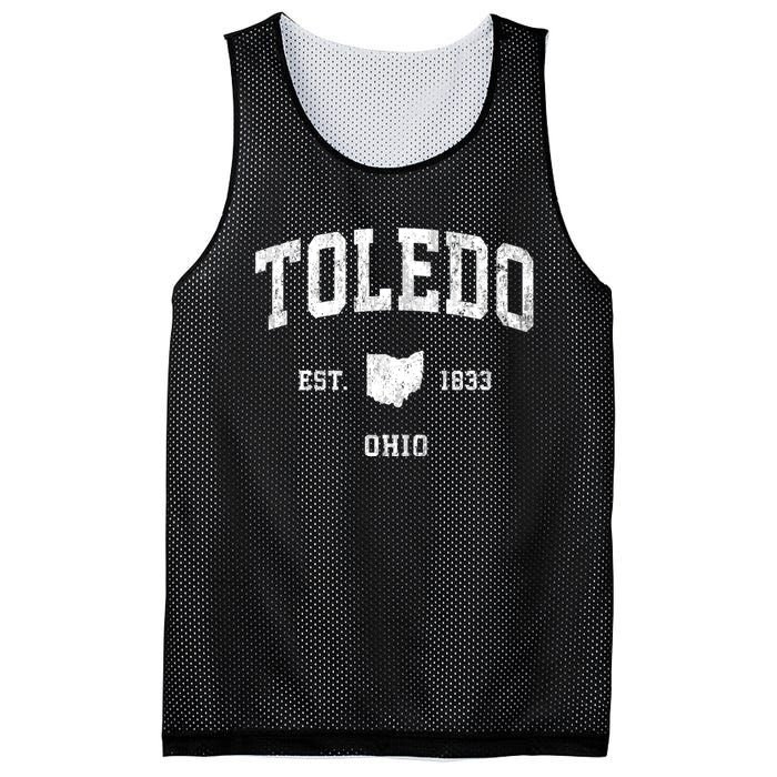 Toledo Ohio Oh Vintage Athletic Sports Mesh Reversible Basketball Jersey Tank