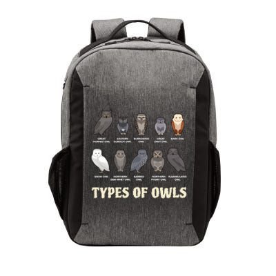 Types Of Owls Funny For Owl Lover Trending Gift Idea Vector Backpack