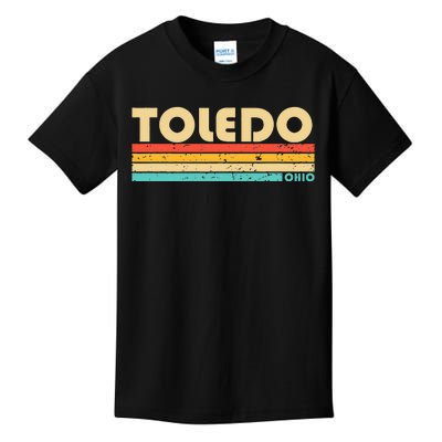 Toledo Oh Ohio Funny City Home Roots Kids T-Shirt